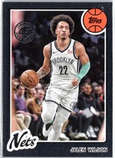 2025-26 Topps #80BK-9 Jalen Wilson 1980-81 Topps Basketball Nets