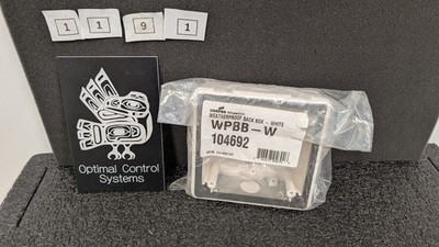 Cooper	Wheelock back box white	WPBB-W 104692