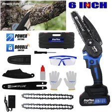 Chainsaw Kits 2200W Power Operated Electric Chain Saw 6" Cutting Wood Branches