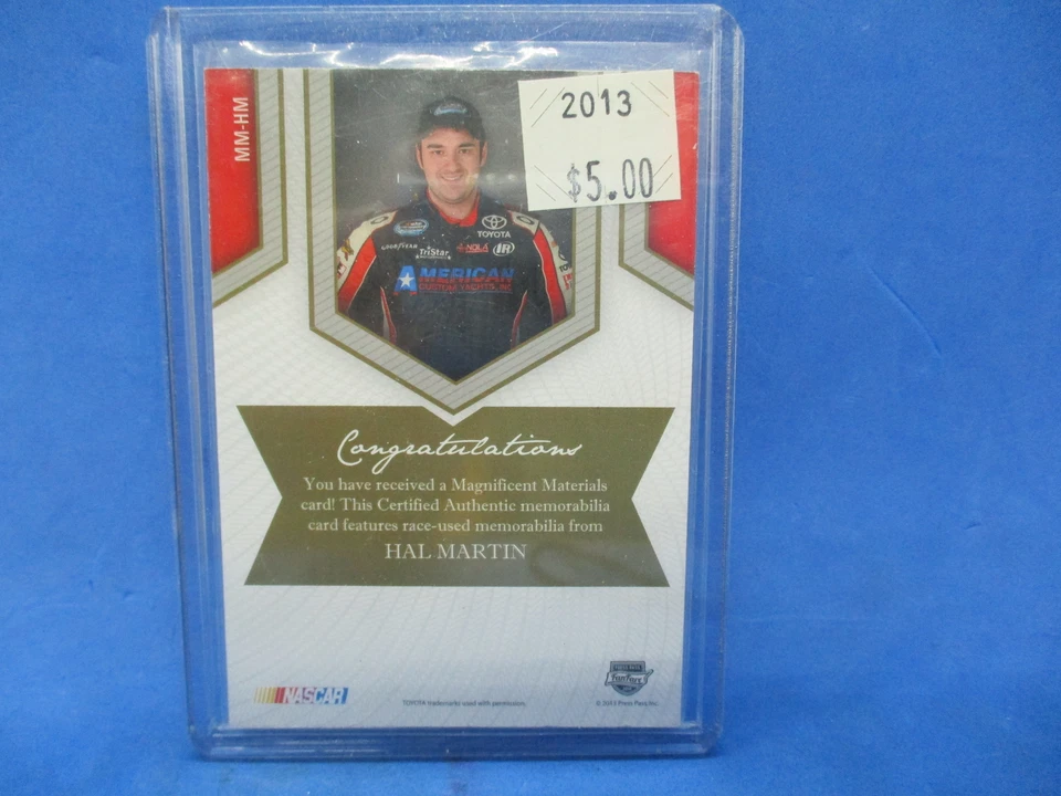 2013 Press Pass Fanfare Magnificent Materials Silver #HM Hal Martin /199 - Image 2 of 2