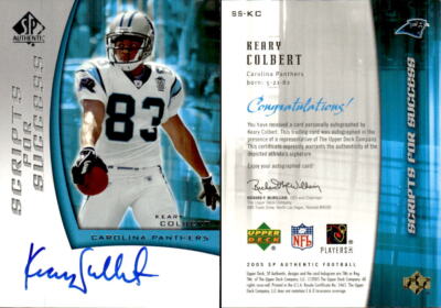 2005 SP Authentic Scripts for Success Autographs #SSKC Keary Colbert - NM-MT