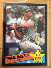 2020 Topps Series 2 Reggie Jackson 1985 35th Anniversary 85AS-5 Black 286/299