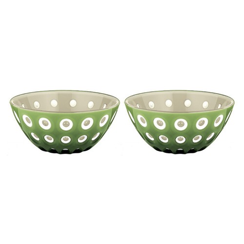 Set De 2 Cuencos Le Murrine Arena/Blanco/Verde Musgo 12 CM Guzzini Accesorios Ca