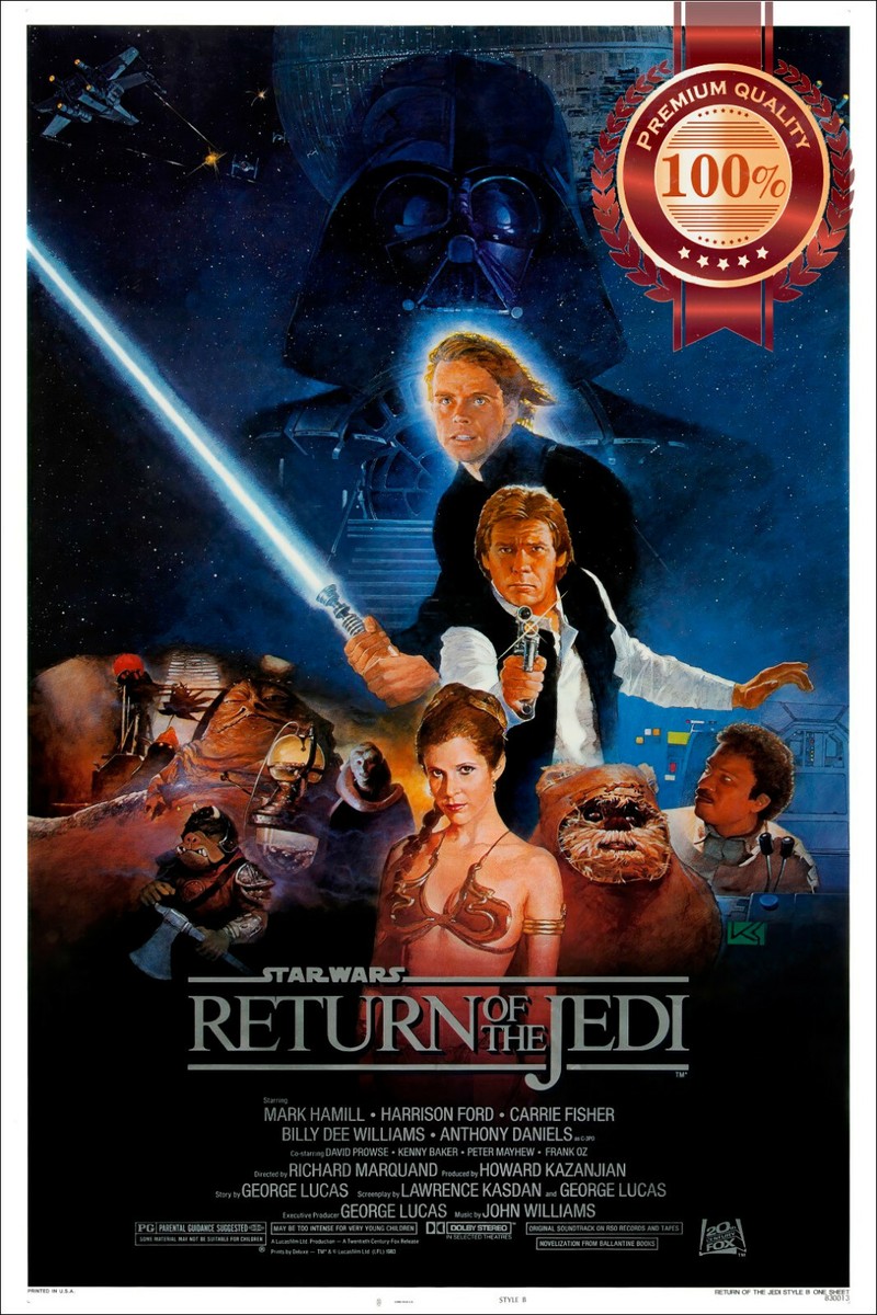 STAR WARS RETURN OF THE JEDI ポスター RETURN OF THE JEDI STAR WARS 80s MOVIE FILM ORIGINAL CINEMA