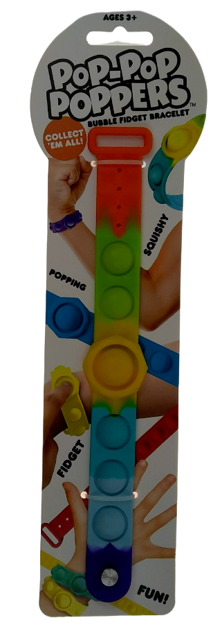 Lot De 18 Bracelets Pop It – Silicone Multicolore – Anti-stress Pour Enfants Et Adultes – Taille Ajustable