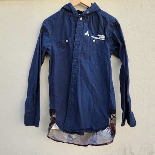 AAPE by A Bathing Ape Somewhere in the Ape Universe Jacket Blue Green Size Small - Picture 3 of 11