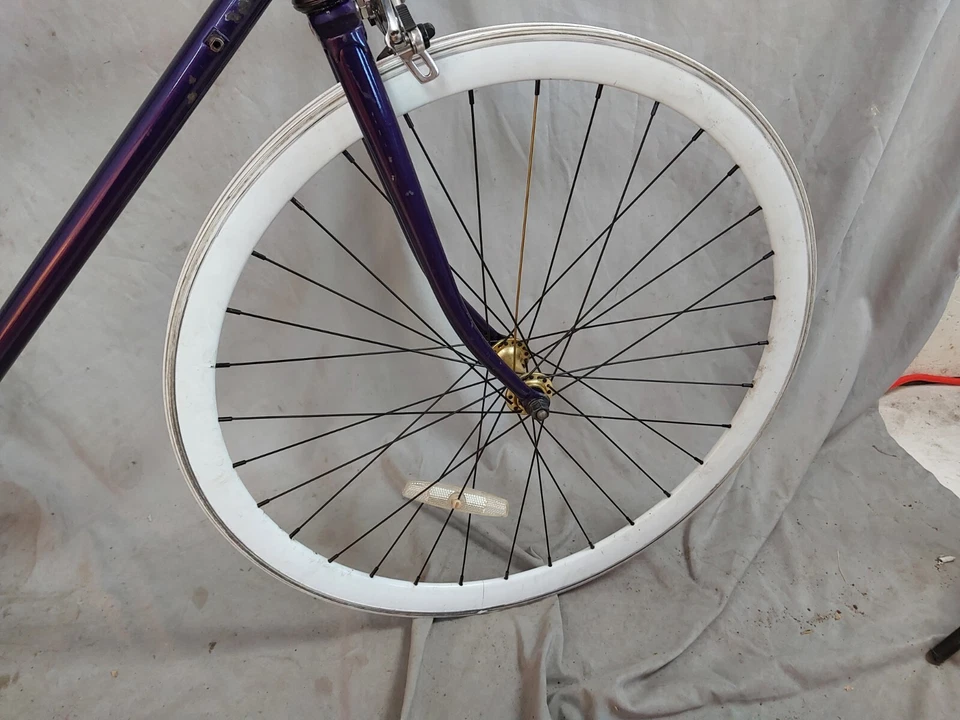 1987 Trek 560 Road Bike Large 56cm Reynolds Chromoly Steel Shimano 105 Purple US - Image 4 of 4
