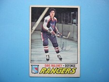 1977/78 O-PEE-CHEE NHL HOCKEY CARD #41 DAVE MALONEY VG+ NICE+ AUTO AUTOGRAPH OPC