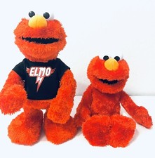 14 Sesame Street Let's Rock Elmo and Elmo Tickle Me Plush Toys