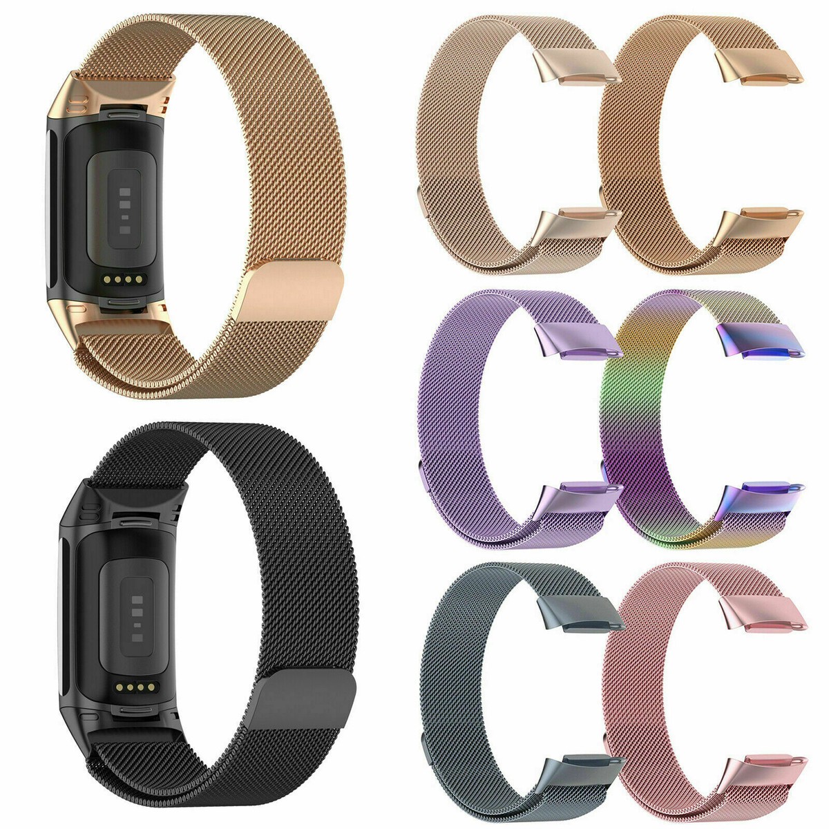 For Fitbit Charge Strap Replacement Wristband Metal Buckle Small Large  Band