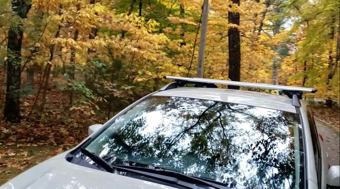 For Honda Pilot 53'' Pair Car Top Cross Bar Roof Rack Luggage Carrier Aluminum E - Foto 2