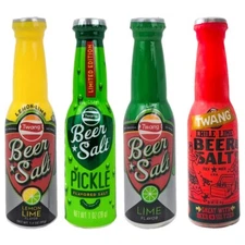 Twang Beer Salts 4 Ct Sampler Pack - Lime Lemon Lime Pickle Chile Lime