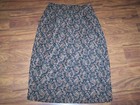 Women's Black & Brown Paisley Print Skirt by Notations Plus Size 1X EUC — photo 2