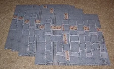 Creative Imaginations Scrapbook Papers (4) ~ Blue Jean Denim Fabric