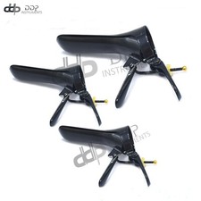 3 Cusco Vaginal Speculum Black Coated S  M  Large  Ob/Gynecology Surgical In