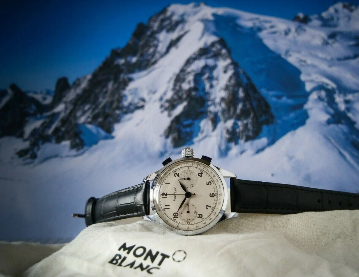 Mont Blanc vintage watch chronograph Rare collectible wristwatch