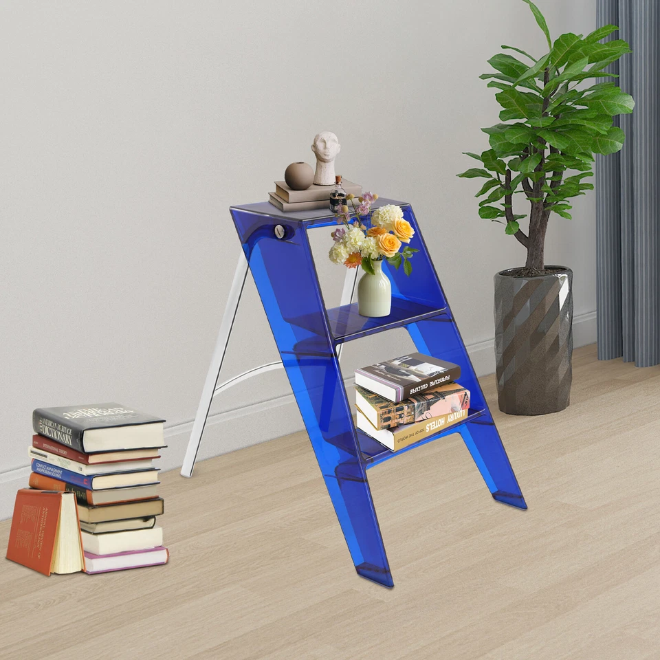 3 Step Ladder Folding Step Stool Modern Folding Step Stool for Adults 44*52*63cm - Image 3 of 4