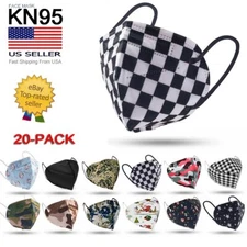[20/50/ PACK] 5 Layer Filtering KN95 Face Mask PM2.5 Disposable Mouth Cover