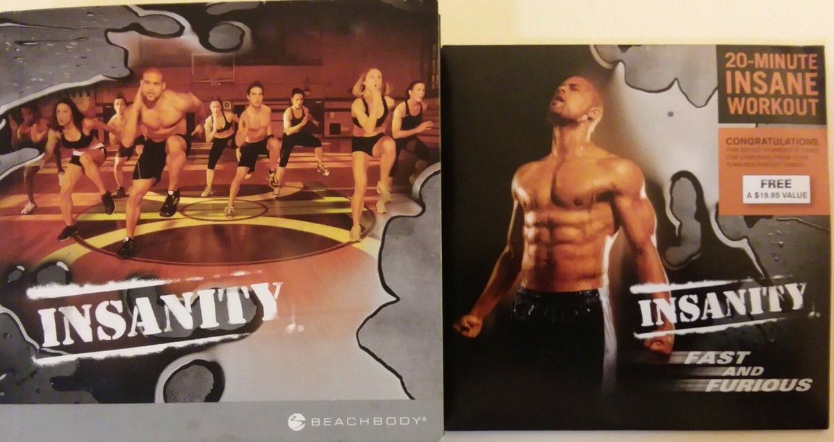 NO PLYOMETRIC CARDIO DISC) Beachbody INSANITY DVD 10-DISC LOT w