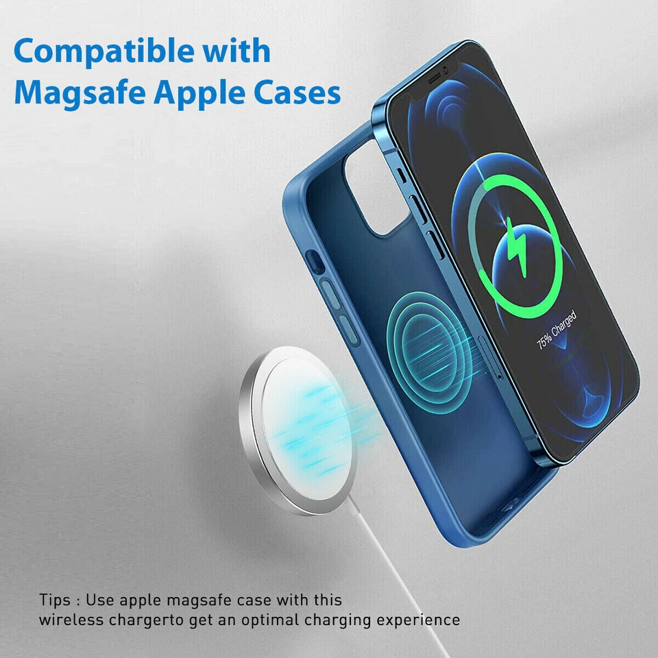 Magnetic Wireless Fast Charger Charging Pad Dock for MagSafe Apple iPhone US - Image 3 of 4