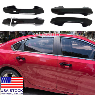 #ad For 2019 2023 2024 Kia Forte Accessories Door Handle Cover Trim Glossy Black $22.99