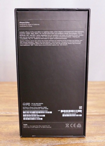 SOLO EN CAJA Apple iPhone 13 PRO Grafito con Eyector, Manual y Pegatina - Imagen 3 de 5