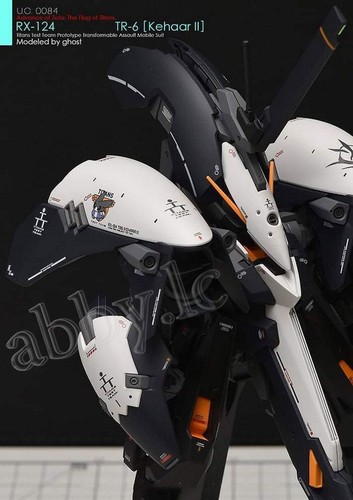 for HG 1/144 RX-124 TR-6 Kehaar II 2 AOZ Flag Titans UV Light-Reactive Decal UC - Picture 6 of 10
