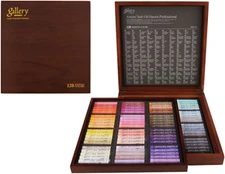 Mungyo Gallery Soft Oil Pastels Wood Box Set of 120 - Assorted Colors (MOPV-120W