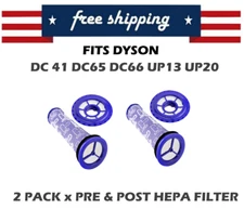 4 PCS HEPA Pre Post Replacement Filter For Dyson DC41 DC65 Animal Vacuum Cleaner