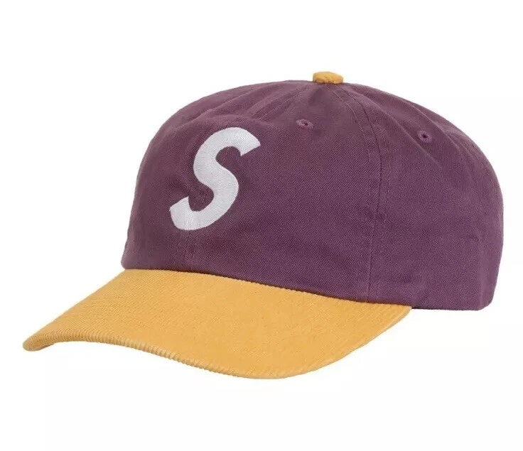 Chapeau Supreme 2 tons logo S 6 panneaux violet poussiéreux SS24