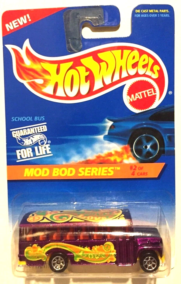 Hot Wheels ~ AUTOBÚS ESCOLAR ~ VINTAGE ~ Lote mixto de 4 series ~ Lote de 4 ~ 1:64 ~VG+ Foto 2 de 4