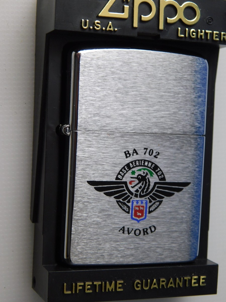 ZIPPO LIGHTER BA 702 BOEING FIGHTER JET AVORD AIR BASE AEIRINNE