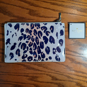 NEW WITH TAG KATE SPADE NY LEOPARD Pencil Pouch Eraser Pencils Ruler Sharpener
