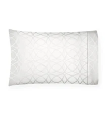 Sferra Giza 45 Porta White Standard Pillowcase Egyptian Cotton Sateen Italy NEW