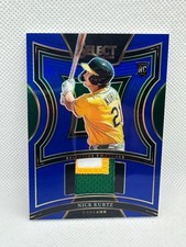2025 Panini Select Nick Kurtz Selective Swatches Blue Prizm 23/49