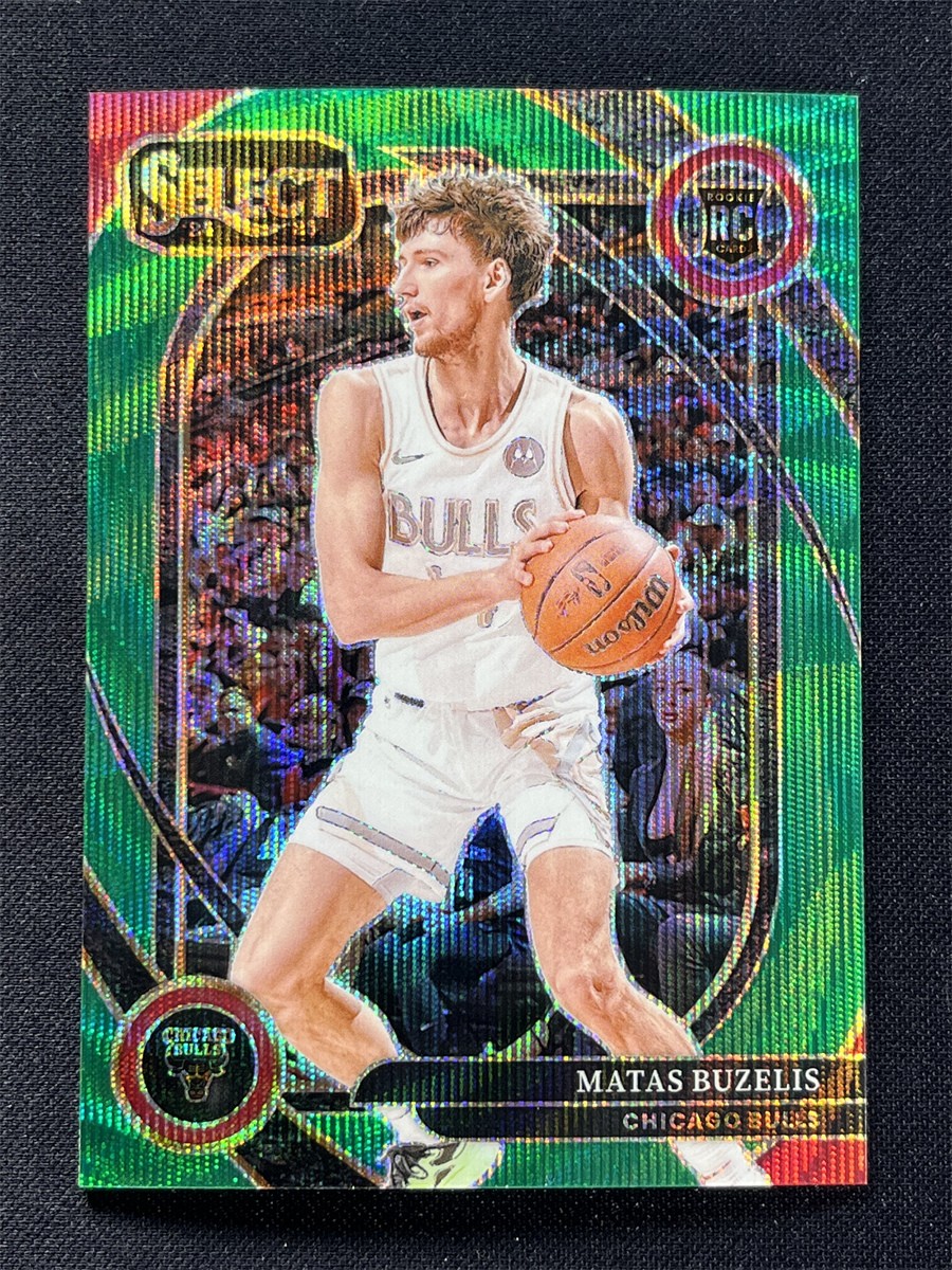 2024-25 Panini Select Matas Buzelis #277 Courtside Green Wave Rookie RC /50