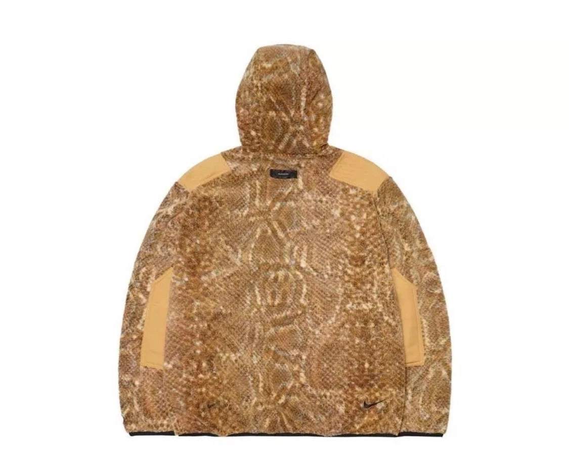 Supreme Nike ACG Fleece Pullover Giacca Oro Pelle di Serpente Piccolo Nuovo con etichette DN3256 277
