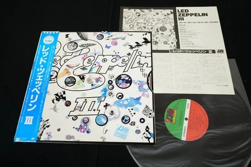 LED ZEPPELIN III JAPAN VINYL LP Blue OBI GATEFOLD 16P1-2025