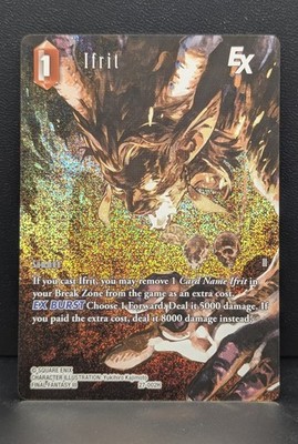 Ifrit EX - Final Fantasy TCG Journey of Discovery #27-002H FOIL FULL ART