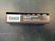 Easco 8 Pc 14drive Metric Socket Set 91 150usa Harley Indian Motorcycle Tool