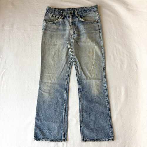 Vintage Levis 517 Bootcut Jeans Men's 30x28.5 Light Wash Blue Orange Tab *READ* - Image 1