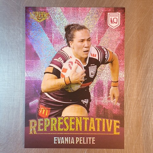 2025 NRL Elite Representative Evania Pelite Card REP31 QLD Maroons