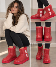 UGG Classic Clear Mini 1113190 Women’s 8 Red Waterproof Winter Boots