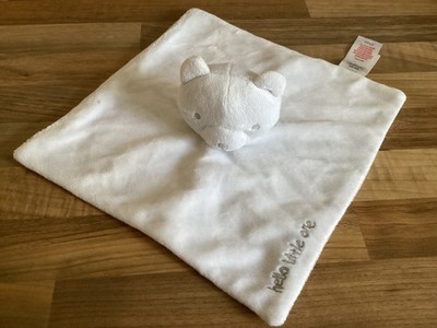 Tesco Bär Bettdecke Stofftier F&F weiß Teddy Baby Decke Hello Little One