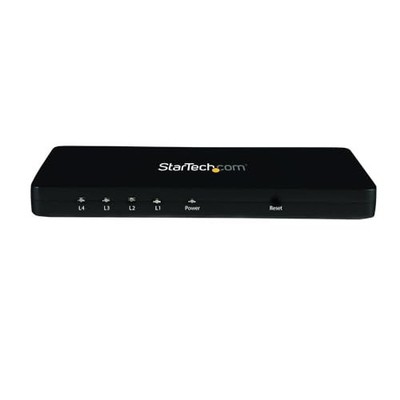 StarTech.com 4K HDMI Splitter 4k 30Hz 4 Port Aluminum Backward Compatible