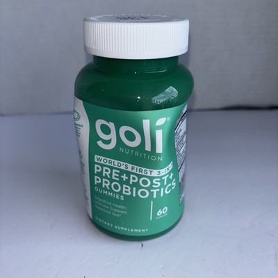 Goli Nutrition Pre + Post + Probiotics Gummies (60 Count) Exp 8/27