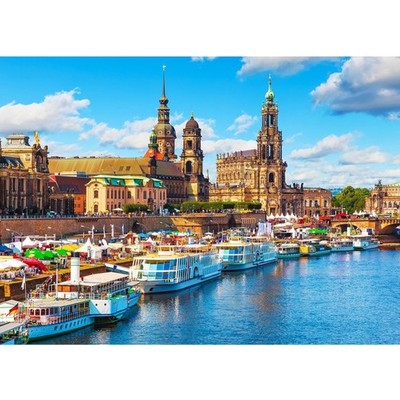 Puzzle 1000 Teile, Erwachsene & Kinder, Dresden-Motiv, Geschenk, Farbenfroh