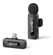 BOYA BY-V10 Wireless Microphones for iPhone 17/16/15  Android/Laptop with USB-C