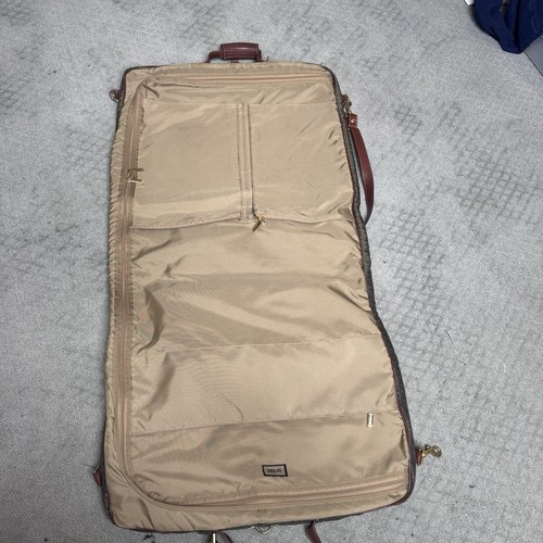 Vintage 90s Hartmann Wings Diamonds Jacquard 22" Garment Bag Luggage Leather - Bild 10 von 20