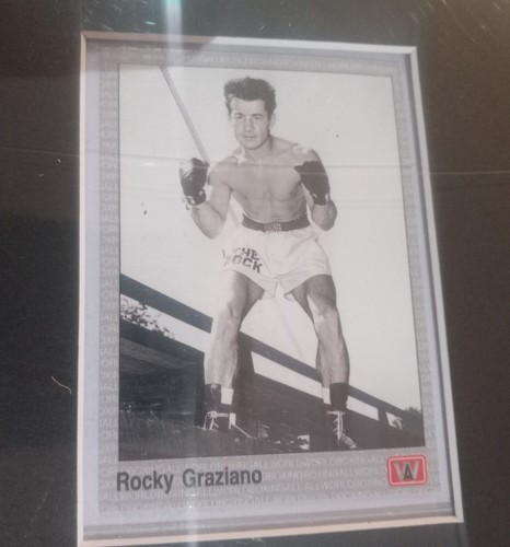 Boxing Legend Rocky Graziano collage Including Autograph - Picture 5 of 6
